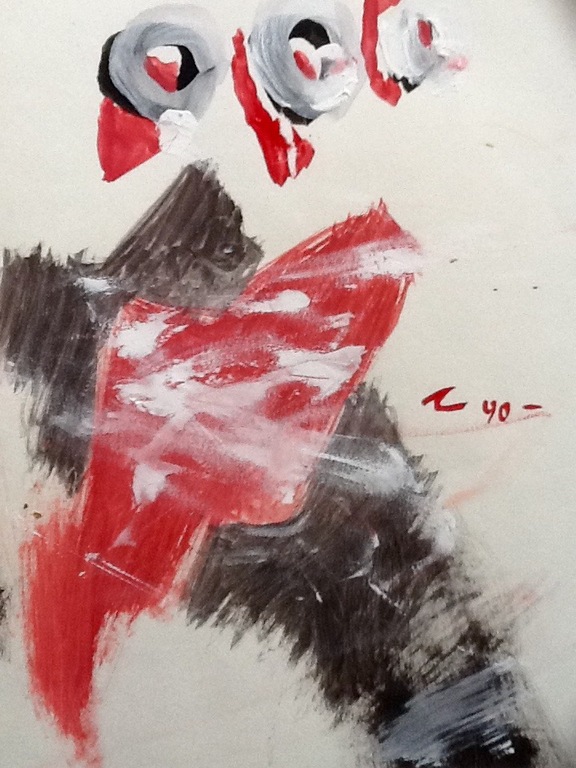 Onbekend kunstenaar, verf op papier, gesigneerd kopen? Bied vanaf 10!