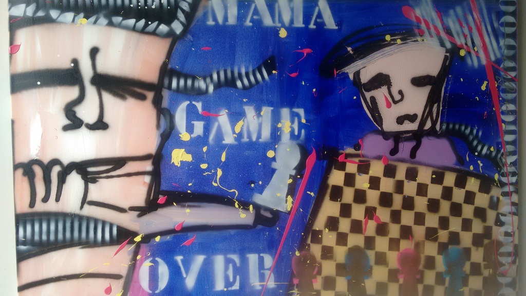 Espen Greger Hagen schilderij, TOPWERK , gesigneerd, 155 x 100 cm verkocht voor € 370!