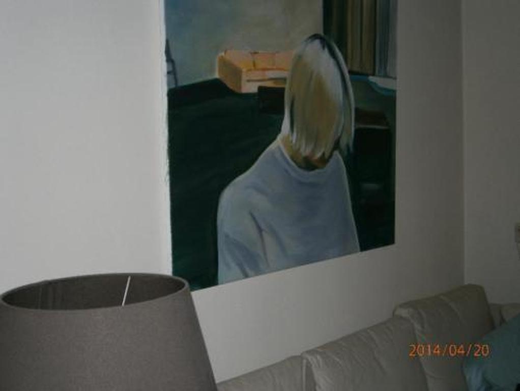 Chantal Spit, uniek werk, blonde man in kamer kopen? Bied vanaf 775!