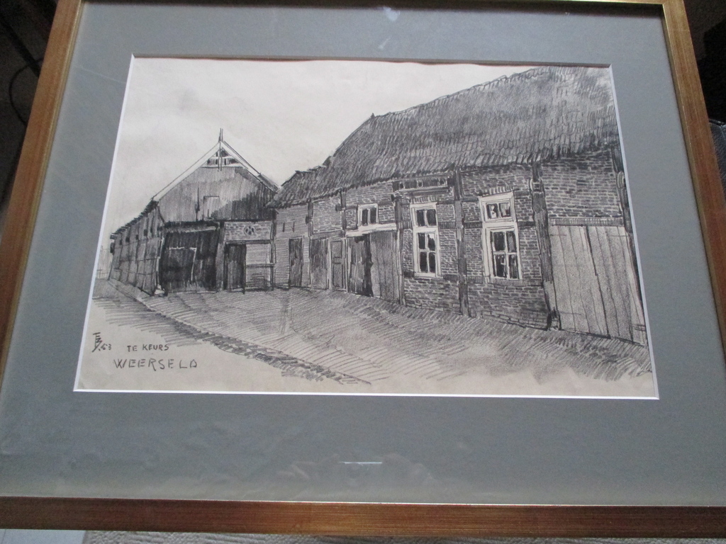 LAATSTE KEER! PRIJS VERLAAGDFerdinand Boersma, ingelijste tekening kopen? Bied vanaf 15!