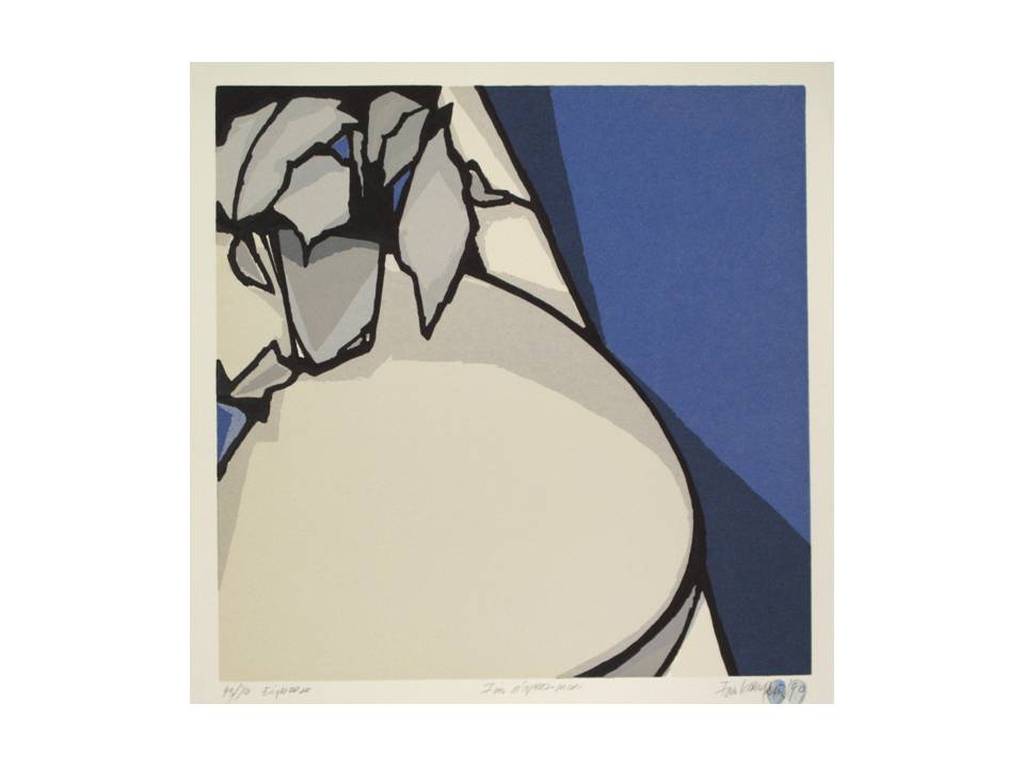 Fon Klement, Fin d'apres midi'90, boardsnede 43/70 verkocht voor € 150!