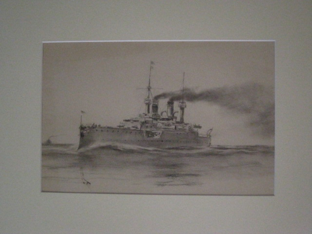Fraaie potloodtekening G.LKiers 1838-1916 "pantserdekschip Hr Ms Gelderland " kopen? Bied vanaf 1!