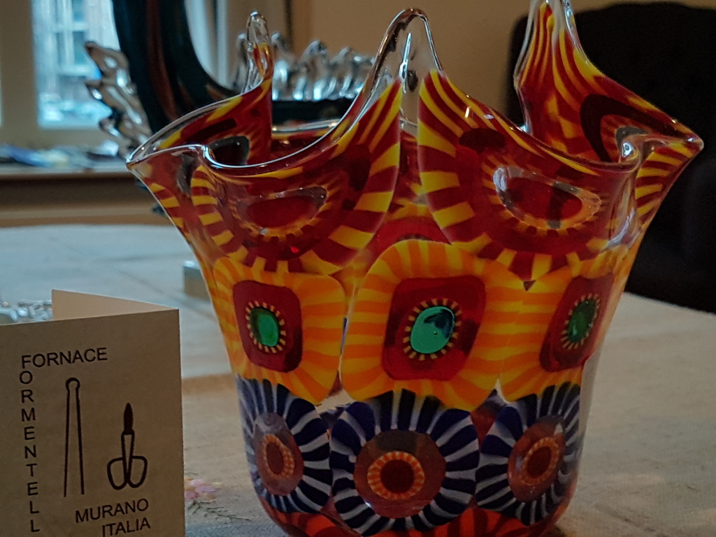 Murano vaas-fazzoletto pezzato Eli Vetri Arte di Formentello-Isola di Murano  kopen? Bied vanaf 110!