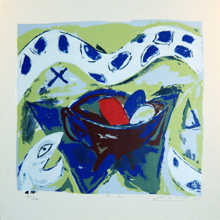 JOHN LIE A FO  Zeefdruk  RITE   Handgesigneerd uit 1988 kopen? Bied vanaf 45!