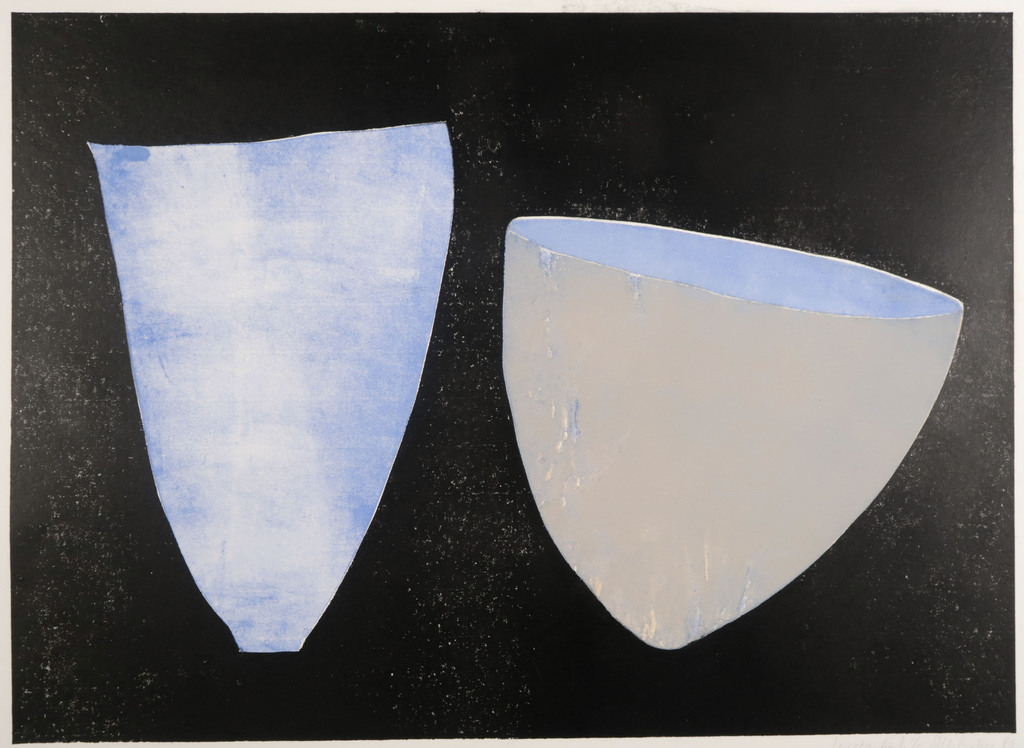 Annemarie van Balen: Kartondruk, twee schalen uit zwart B kopen? Bied vanaf 1!