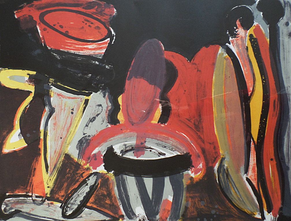 Piet Warffemius - De reis, zeefdruk (mooi ingelijst, groot) verkocht voor € 75!