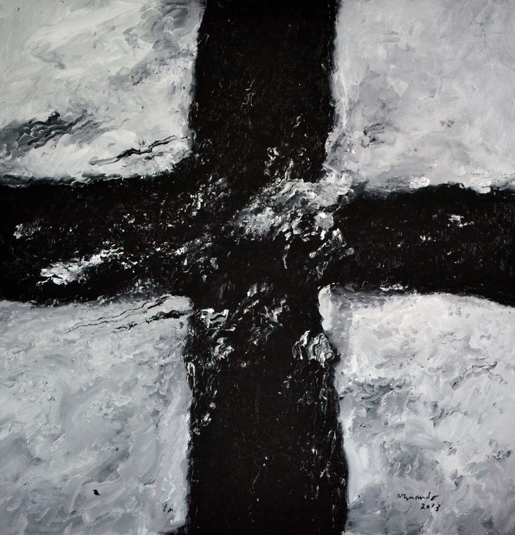 Armando - 'Das Grab' - giclee op canvas -oplage 33 ex. - gesigneerd - 2013 verkocht voor € 190!