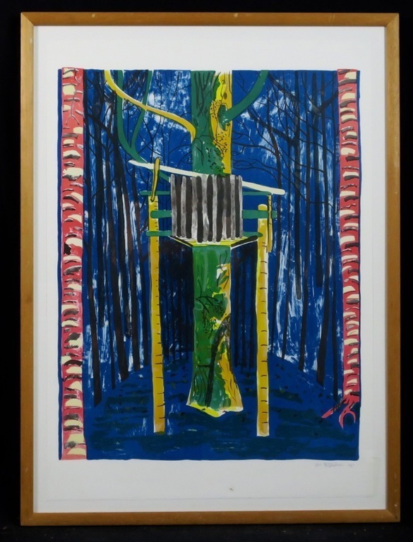 Dorian Hiethaar: Litho, Uitkijktoren - Ingelijst kopen? Bied vanaf 1!