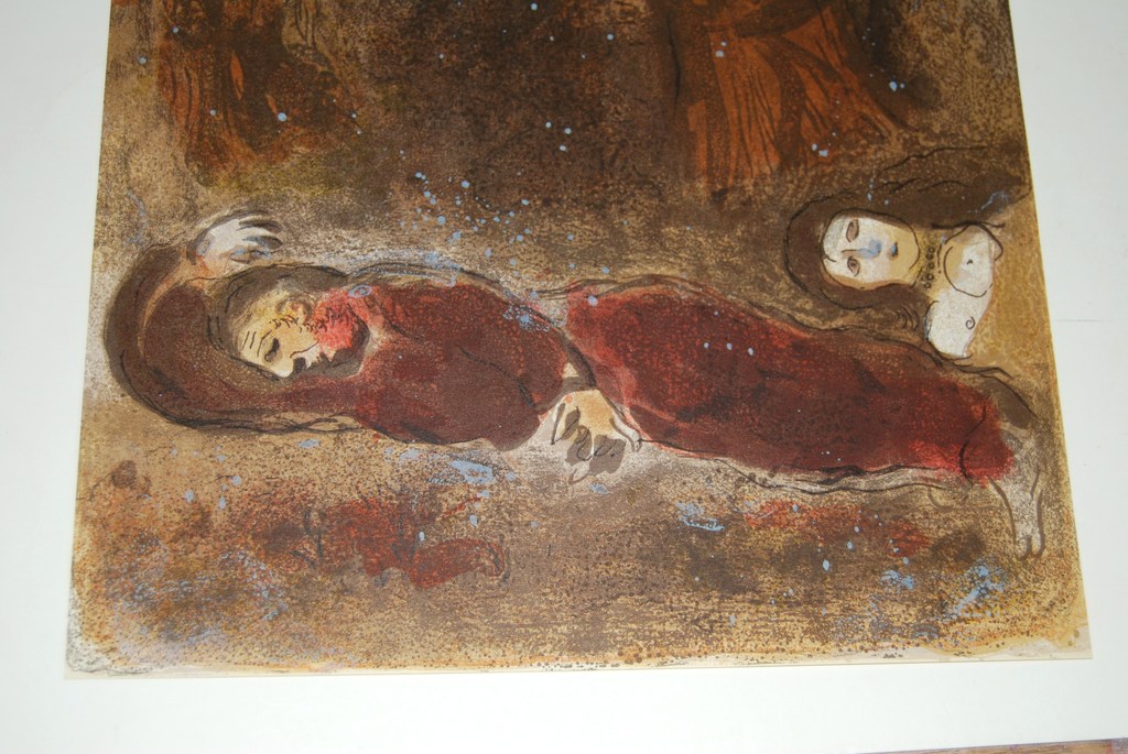 Marc Chagall, Litho "Ruth en Boaz", uit Verve 37-38, 1960 kopen? Bied vanaf 100!