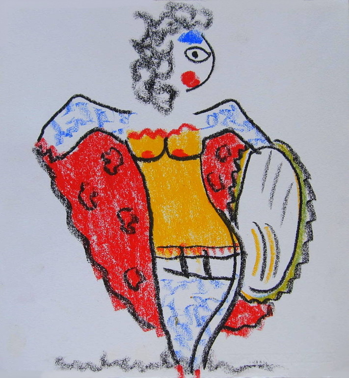 -:| Heyboer, Anton - Drieluik Pastelkrijt |:- verkocht voor € 315!