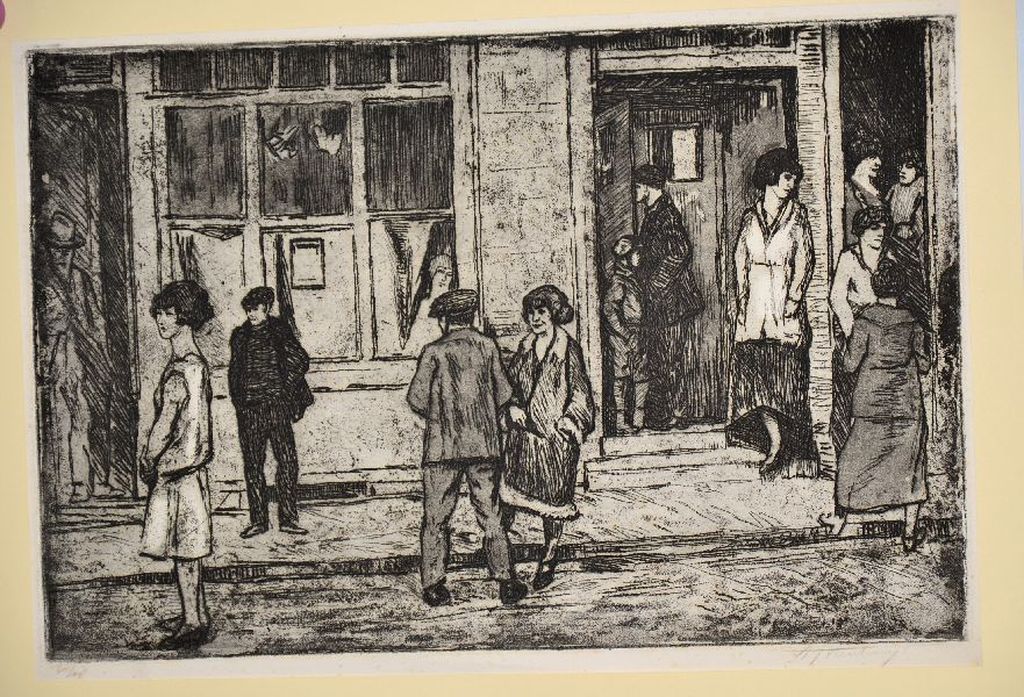 Albert Neuhuys: Ets / Droge Naald, Stadsgezicht verkocht voor € 100!