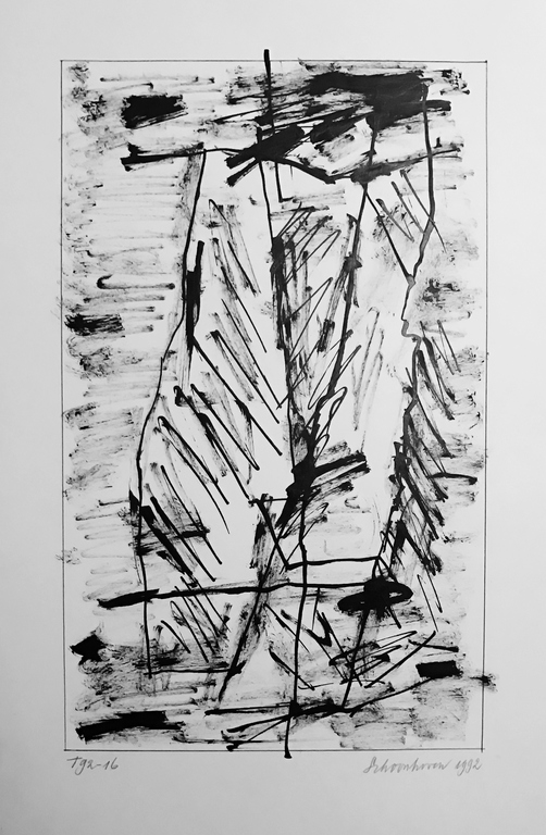 Jan Schoonhoven Oost-Indische inkt tekening T92-16 - 1992 kopen? Bied vanaf 2400!