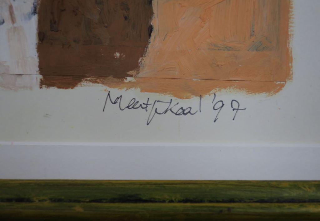 Meertje Kaal: Olieverf op papier, Plato droomt over.. - Ingelijst kopen? Bied vanaf 1!