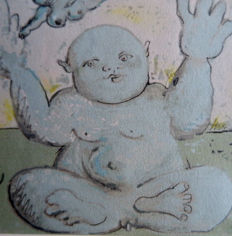 Jef van Tuerenhout - ‘What is on your mind’- Kleurenlitho -gesigneerd -ingelijst kopen? Bied vanaf 1!