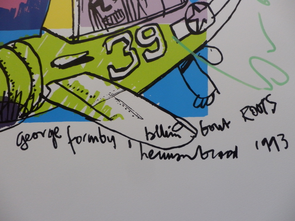 HERMAN BROOD, Gelimiteerde en HANDGESIGNEERDE Zeefdruk  BIGGLES kopen? Bied vanaf 1!