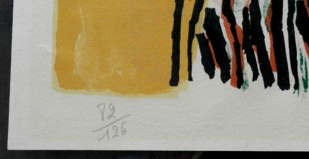 Corneille - ingelijste litho - 1965 kopen? Bied vanaf 550!