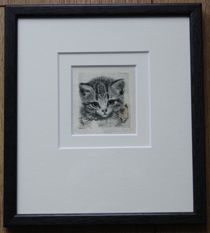 Meta Plückebaum ets met een voorstelling van een kitten. kopen? Bied vanaf 50!