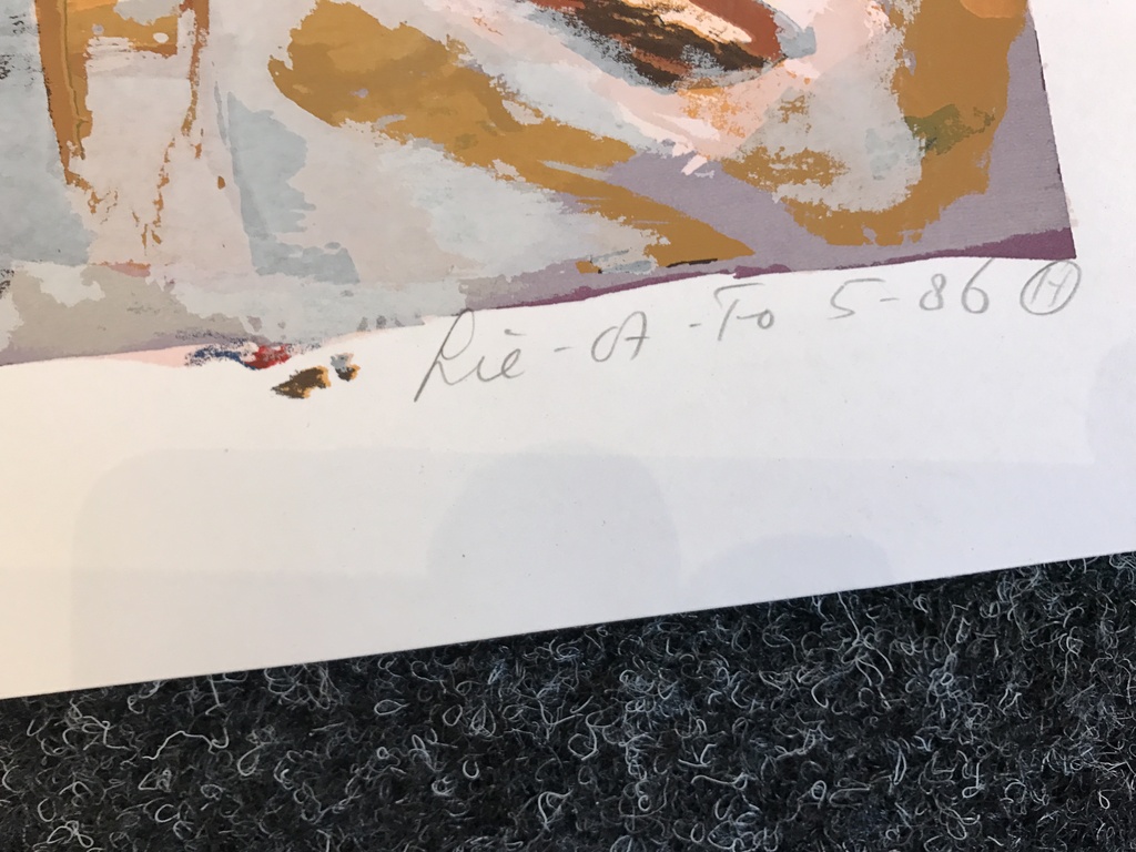 John Lie A Fo   1 originele zeefdruk / Litho gesigneerd 1986  Eigen Druk kopen? Bied vanaf 1!