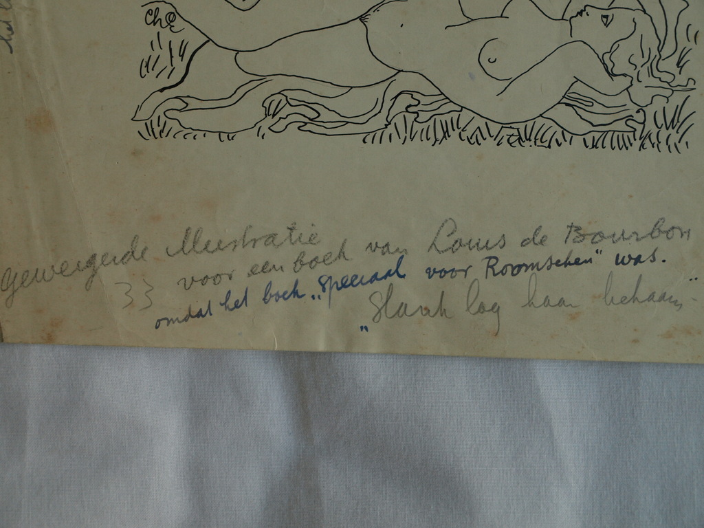 Charles Eyck : Tekening , Het licht achter Golgotha – gesigneerd – ca 1934 kopen? Bied vanaf 1!