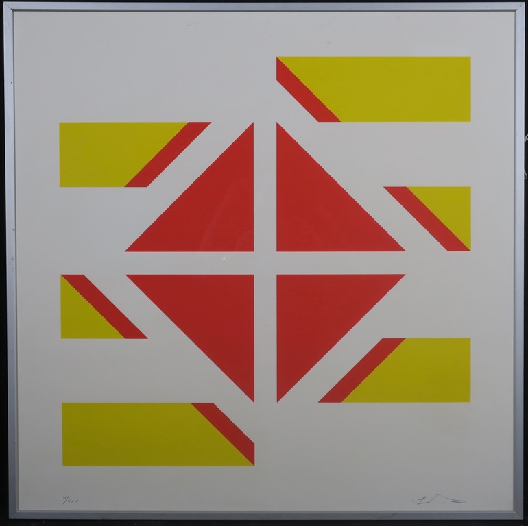 Cyril Lixenberg: Zeefdruk, Z.T. III - Ingelijst kopen? Bied vanaf 80!