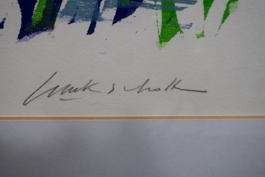 Luuk Scholten: Houtsnede, Papavers.. - Ingelijst kopen? Bied vanaf 20!