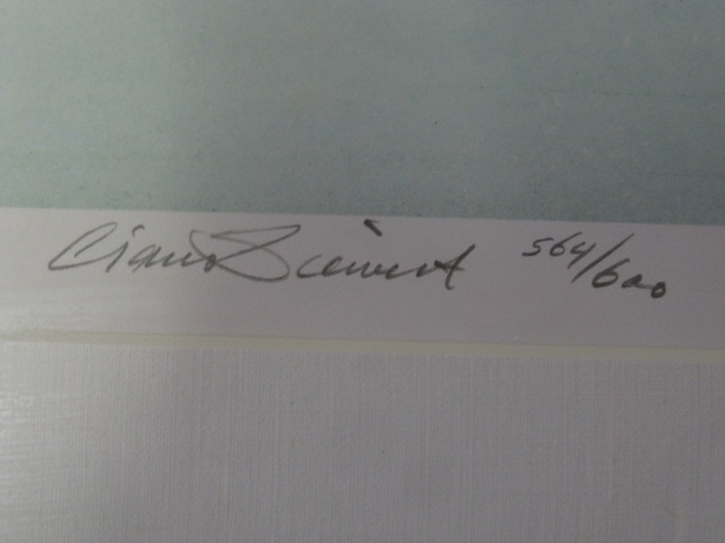 Ciano Siewert (1942-) litho "vrachtschip bij Zaandam" gesigneerd   kopen? Bied vanaf 1!