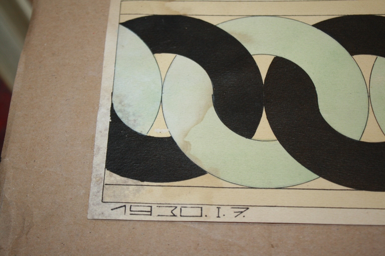 2X ABSTRACT ONTWERPEN VAN BITTER  -  1929 CUBISME EN 1930  kopen? Bied vanaf 1!