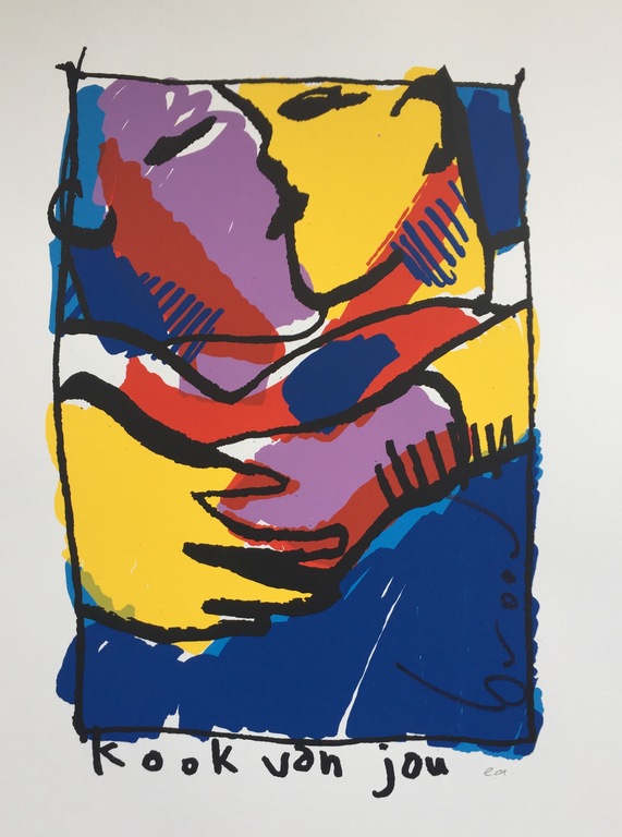 Herman Brood - Originele Kleurenzeefdruk: Kook van jou verkocht voor € 160!
