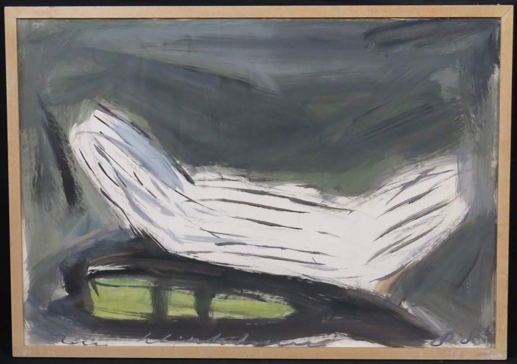 Han Klinkhamer: Acryl op papier, Zonder titel - Ingelijst kopen? Bied vanaf 50!