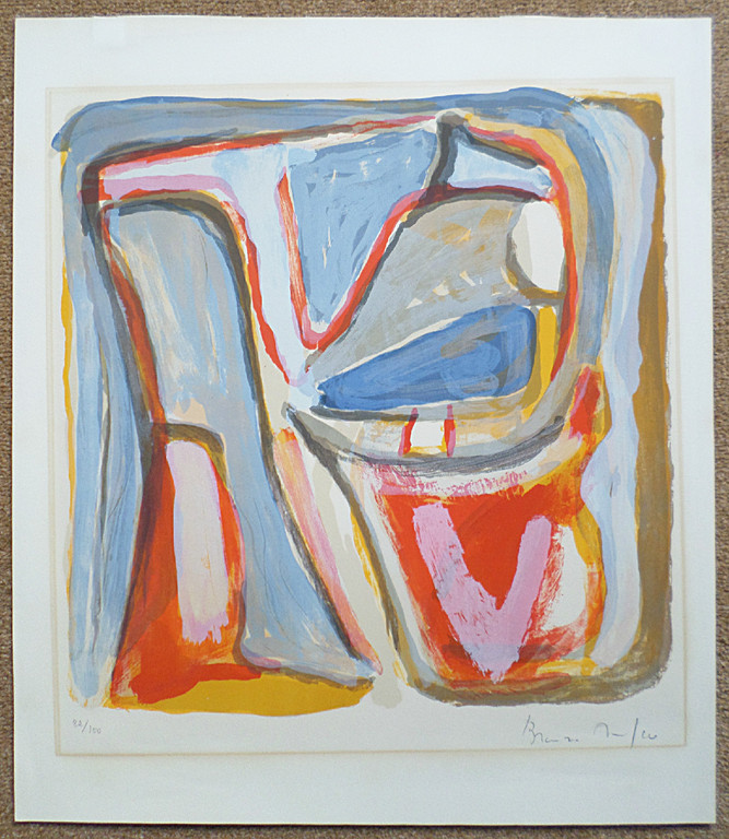 Bram van Velde - Negenkleuren compositie, litho kopen? Bied vanaf 350!