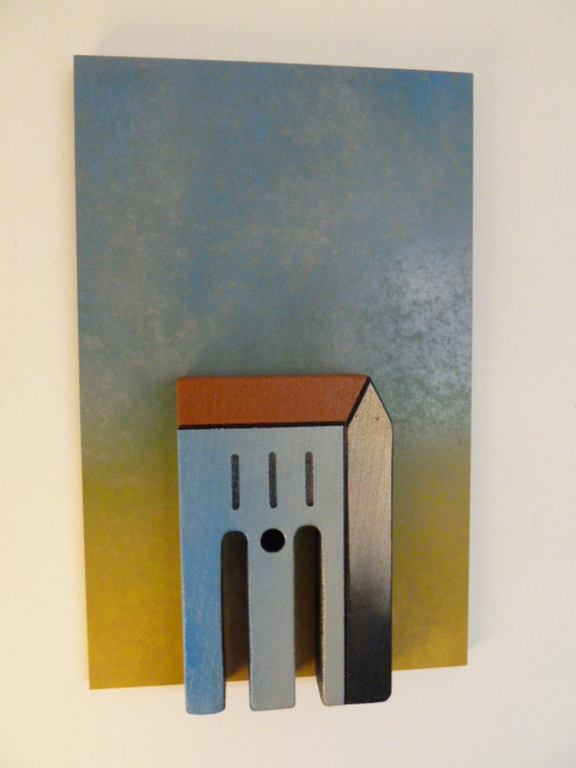 Kunstenaar onbekend - Stenen relief op paneel - Mediterraans aanzicht kopen? Bied vanaf 1!