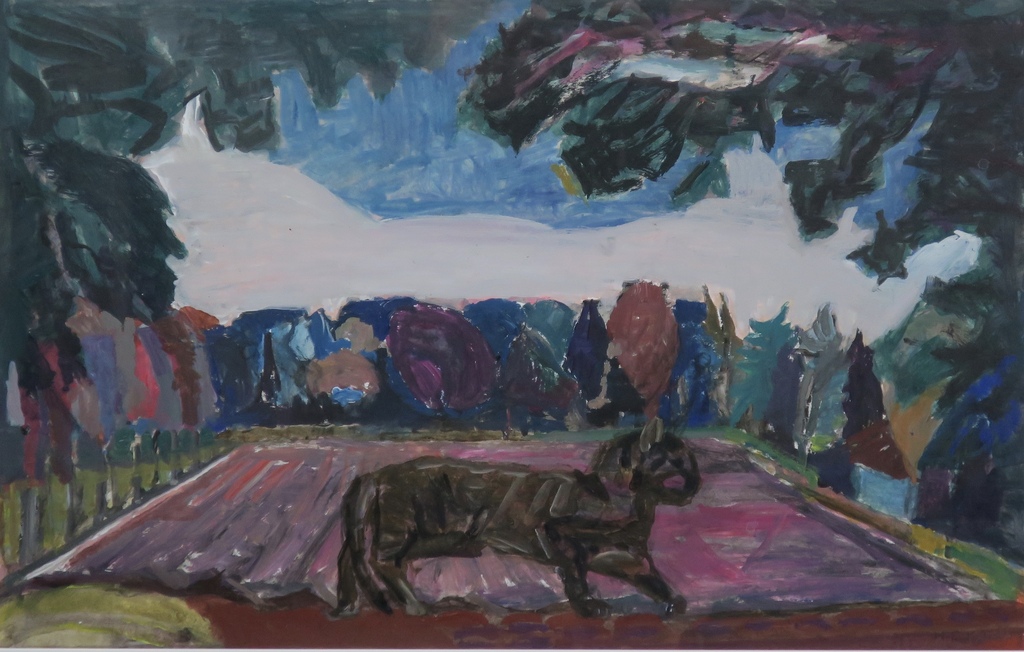 Hans Ebeling Koning: Gouache, Performance -Ingelijst kopen? Bied vanaf 100!