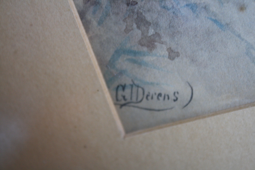 G J DERENS 1831-1898 - VISSERSMEISJE  in de DUINEN kopen? Bied vanaf 125!