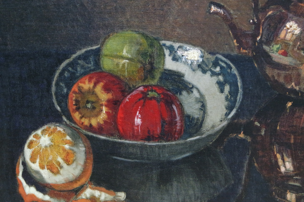 Henri van Os-Delhez - olieverf op doek - Stilleven - gesigneerd r. onder kopen? Bied vanaf 395!