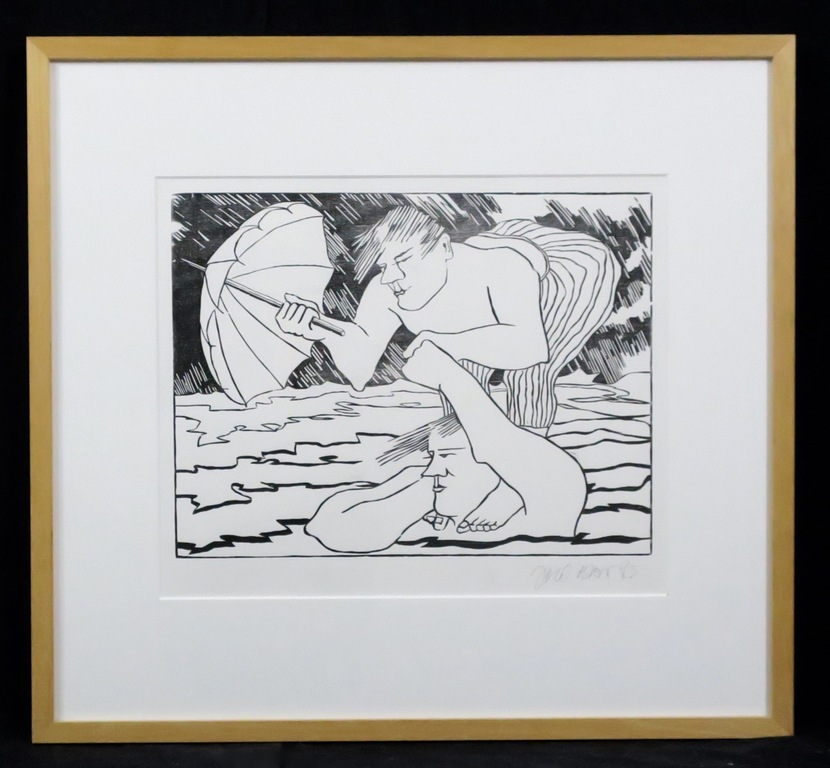 Joce Bloks: Houtsnede, Zonder titel - Ingelijst kopen? Bied vanaf 1!