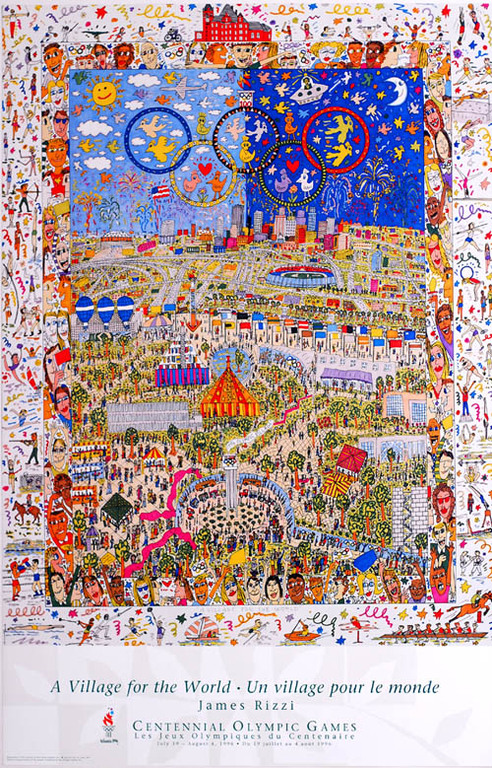 James Rizzi  - A village for the World verkocht voor € 57!