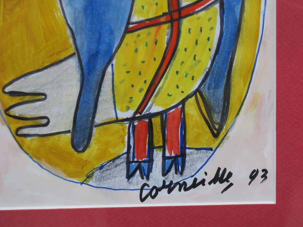 Corneille: Aquarel en Gouache, Zonder titel - Ingelijst  kopen? Bied vanaf 1275!