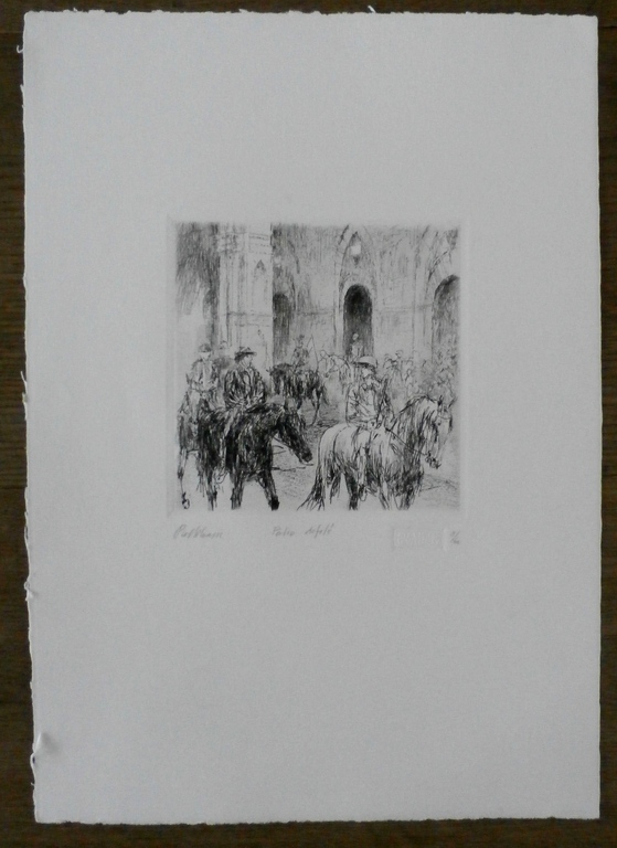 Piet Klaasse - Ets - Patio Defile kopen? Bied vanaf 50!