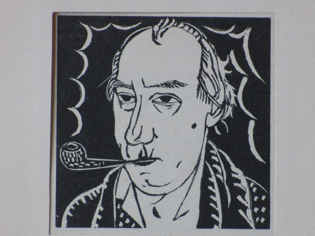 Edgar Tijtgat, Zelfportret, Houtsnede verkocht voor € 65!