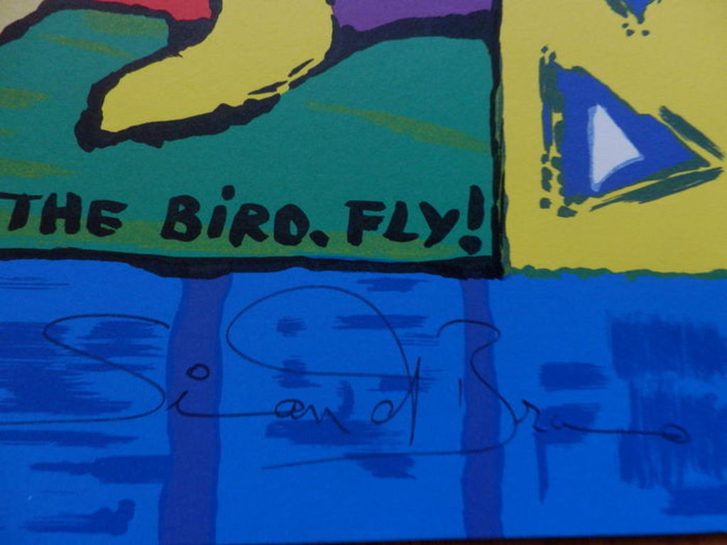 SIMON & BRUNO  Zeefdruk(72x55cm)  INCOGNITO  Handgesigneerd kopen? Bied vanaf 55!