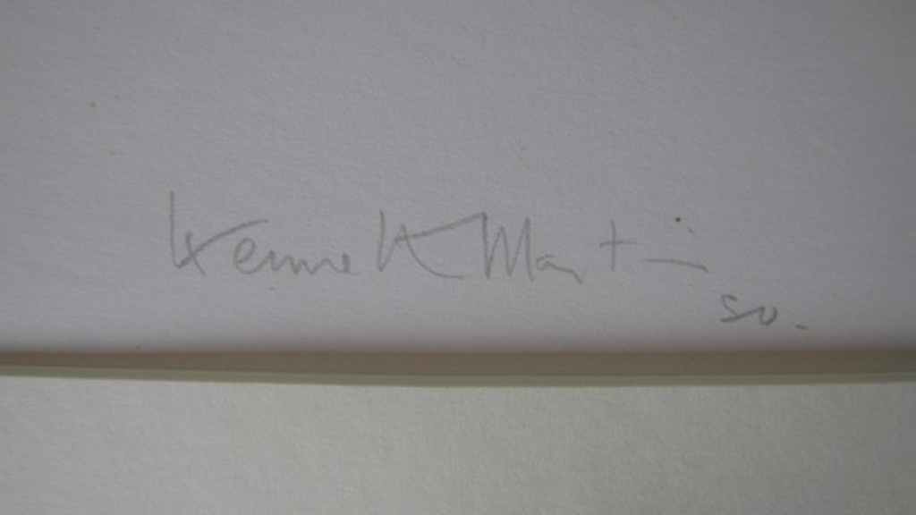 Kenneth Martin- ' Pier and Ocean ' -1980- grote gelijste zeefdruk-nr. 64/70 kopen? Bied vanaf 190!