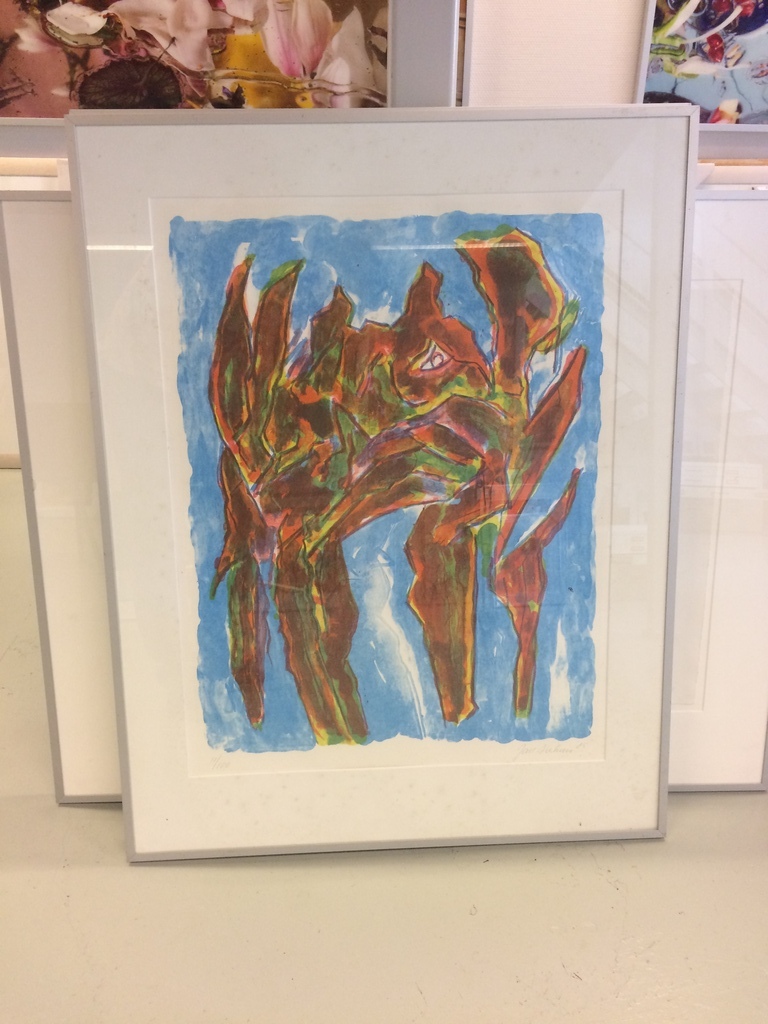 Jan Sierhuis - Jan Sierhuis, Dier in een landschap, litho uit 1985. 11/100 in goede staat. kopen? Bied vanaf 100!