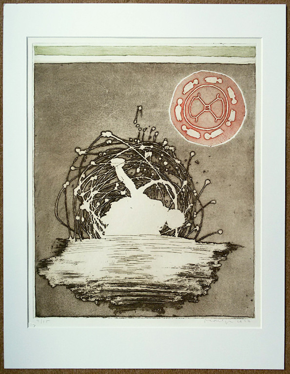 Jan Montyn - Liberation, aquatint ets (in passe-partout) kopen? Bied vanaf 125!