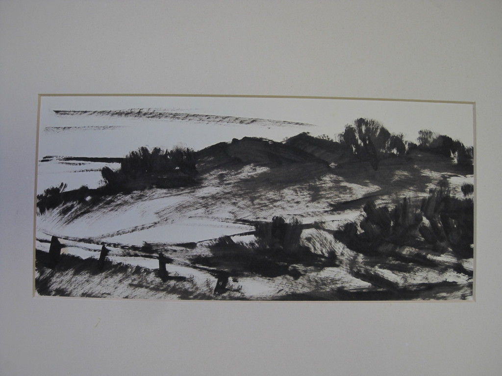 Pieter de Both - Aquarel/ Inkt op papier "duinlandschap 1960"  kopen? Bied vanaf 1!