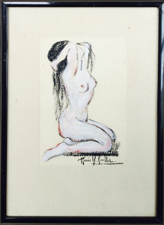 Renée Keuller (1899-1981)Naakt krijtschetsen-Gesigneerd-Leerling van James Ensor kopen? Bied vanaf 1!