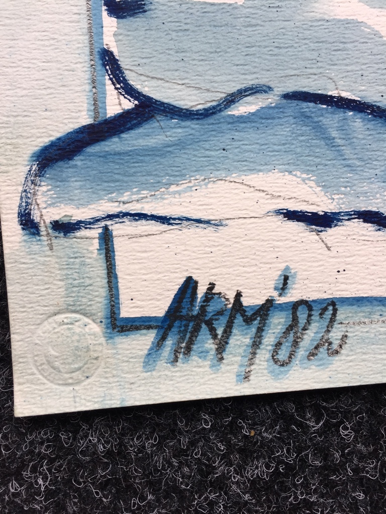 AD ARMA origineel werk op papier 1982 gesigneerd kopen? Bied vanaf 75!