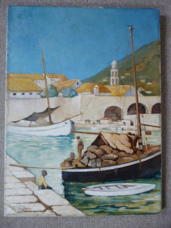 Adrianus Johannes Grootens - olieverf - Dubrovnik kopen? Bied vanaf 160!
