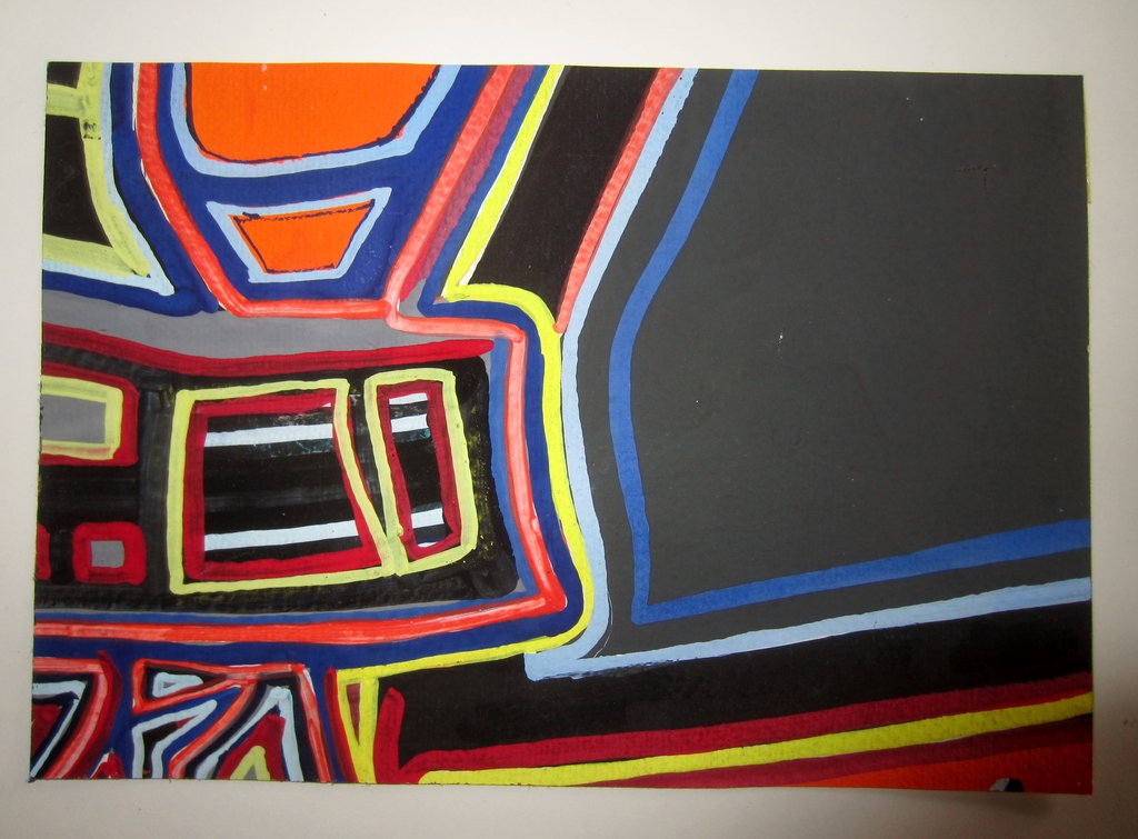 Hans ter Braake (1938-1996) - Schildering op papier 1982 kopen? Bied vanaf 1!