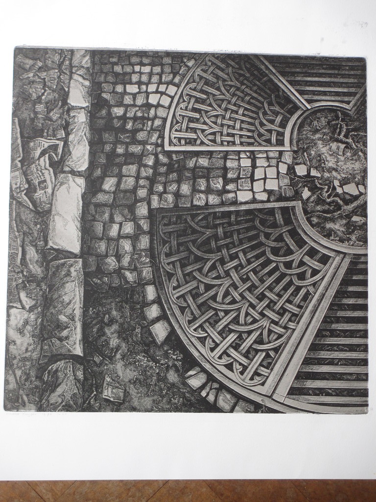Anneke Kuijper, Trottoirs van Praag, Ets verkocht voor € 35!