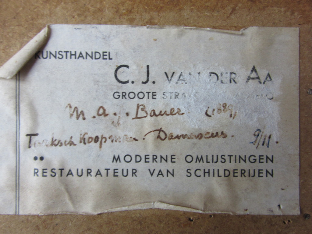 Marius Bauer - Ets - Turkse koopman Damascus, handgesigneerd, No11 en verso kopen? Bied vanaf 175!